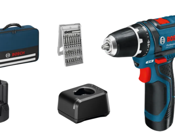Kit GSR 12V-15 + 2x 2,0Ah + set 25 accesorios